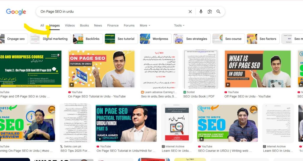 Alt tags in Urdu Google