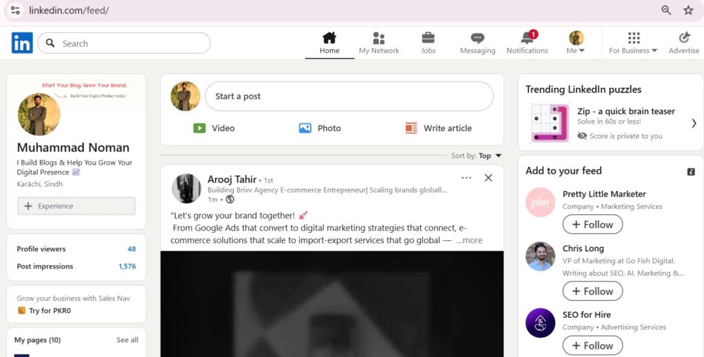 LinkedIn Freelance Platform in Pakistan