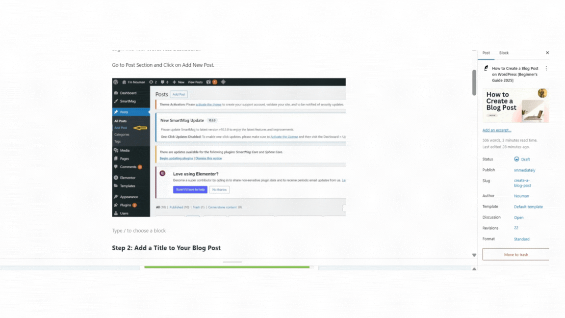 How to Set a Featured Image