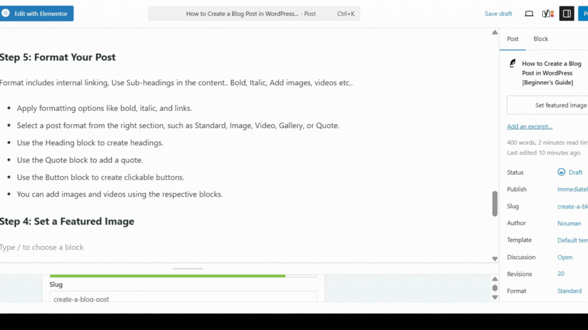 How to Format Your Blog Post