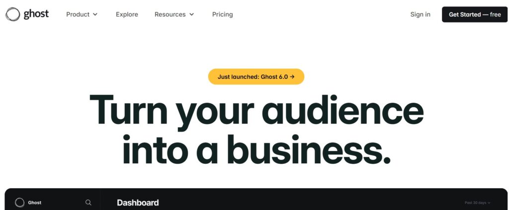 Ghost Blogging Platform