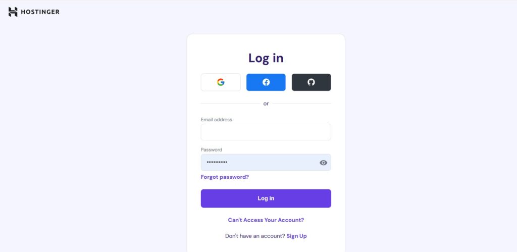 Hostinger Login