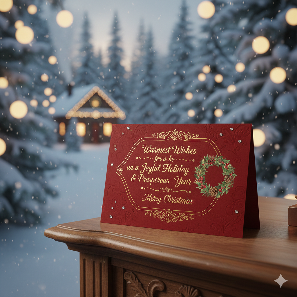 Merry Christmas Greeting card