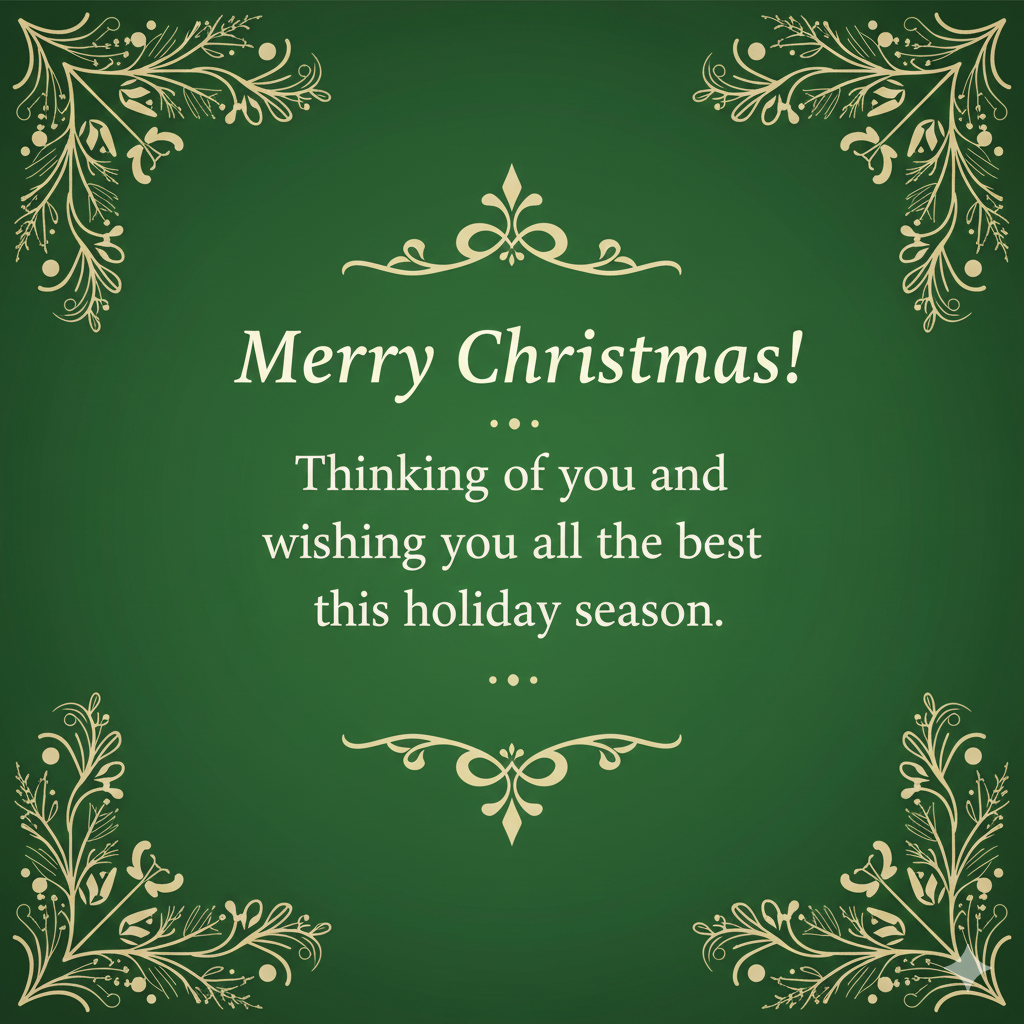Merry Christmas Greeting card