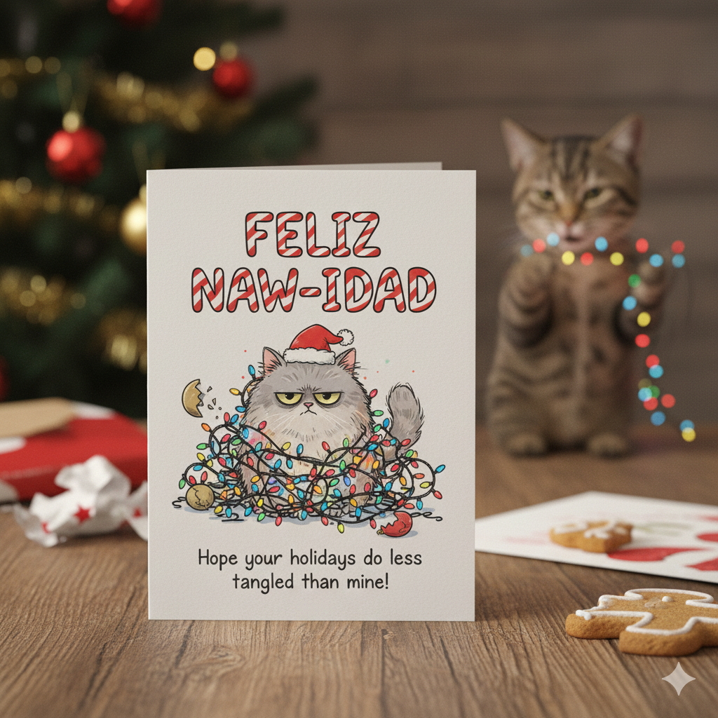 Funny Merry Christmas Greeting card