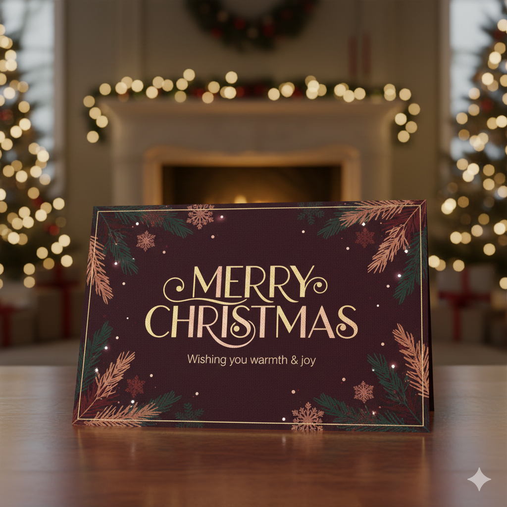 Merry Christmas Greeting card Prompt